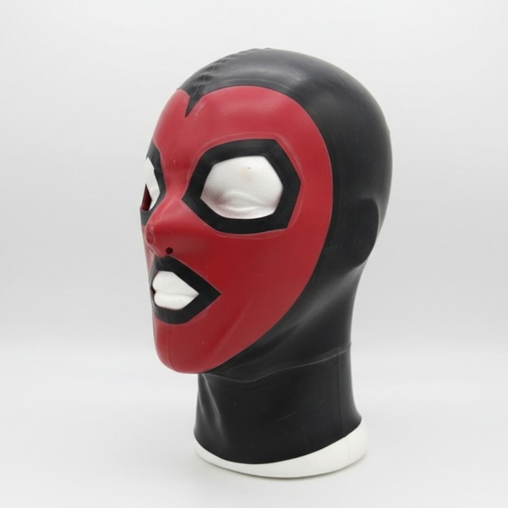 Little Rubber Cherry Black Red Hood Medium